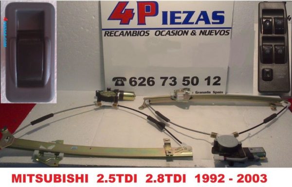 MITSUBISHI  MONTERO /PAJERO   2.5 / 2.8 TDI  1992 – 2002 *** ELEVALUNAS  TRASEROS  ELECTRICOS  I + D
