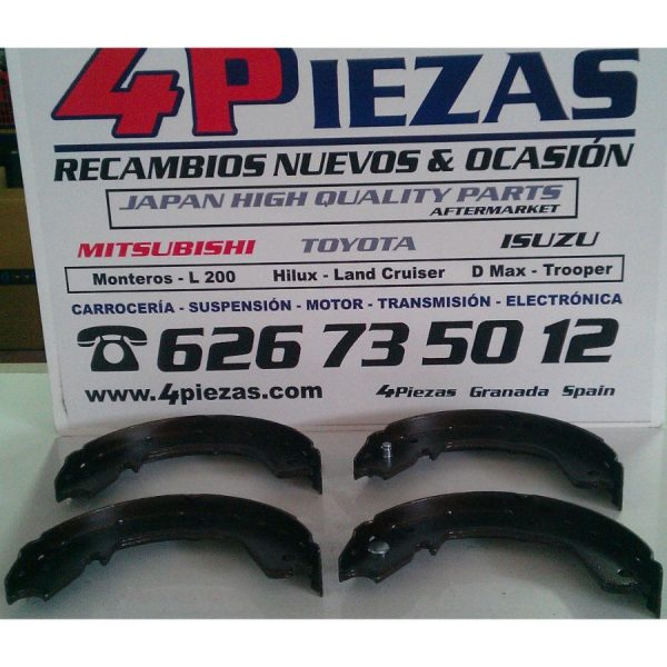 MITSUBISHI  MONTERO /PAJERO   3.2 DID  V60/70   4M41    2000 – 2007 ***  ZAPATAS  FRENADO  TRASERAS