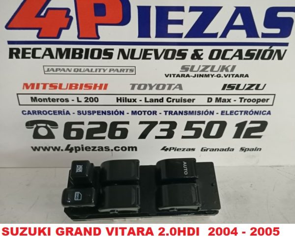 SUZUKI GRAND  VITARA  2.0HDI  RHW  5P  2003 – 2005 *** MANDO  BOTONERA  TECLAS  ELEVALUNAS