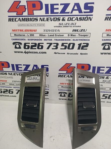 MITSUBISHI  MONTERO  3.2 DID V80/90   2007-2020 **** REJILLAS VENTILACION PLATA METAL